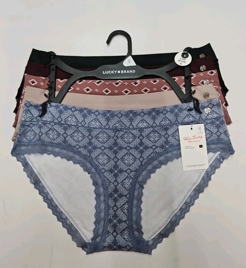 Lucky Brand Hipsters Size Small Multicolor 5pk New